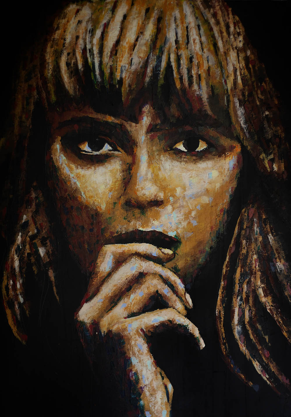 Femme frange